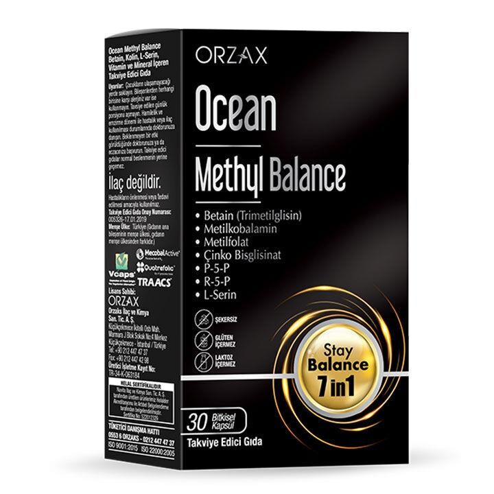 Ocean Methyl Balance B Vitamini Ve Mineraller İçeren Takviye Edici Gıda 30 Kapsül - 1