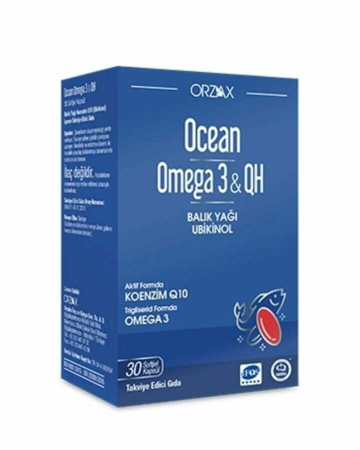 Ocean Omega 3 & QH Takviye Edici Gıda 30 Kapsül - 1