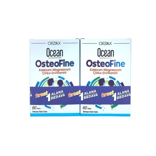 Ocean Osteofine Takviye Edici Gıda 1 Alana 1 Bedava 2’li Fırsat Paketi 60 Tablet - Orzax