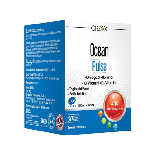 Ocean Pulse Takviye Edici Gıda 30 Kapsül - Orzax
