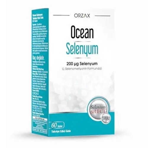 Ocean Selenyum Takviye Edici Gıda 200 Mcg 60 Tablet - Orzax