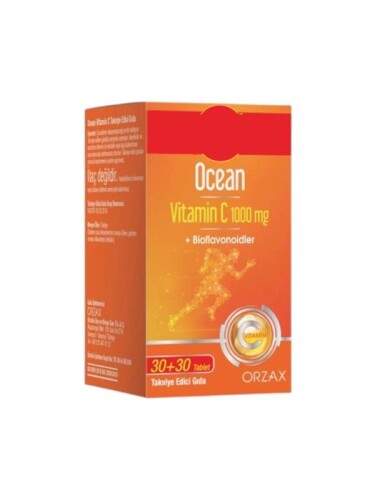 Ocean Vitamin C 1000 mg 30+30 Tablet - Orzax