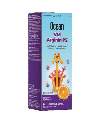 Ocean Vm Arginin Ps Multivitamin Ve Multimineral İçeren Sıvı Takviye Edici Gıda 150 Ml 