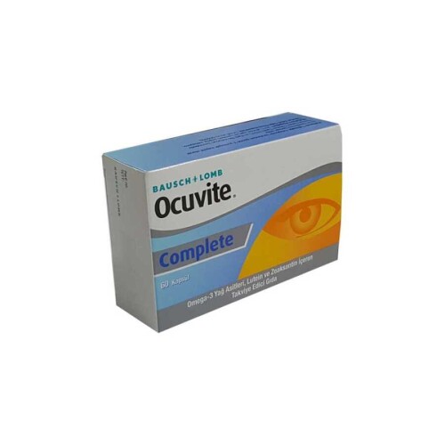 Ocuvite Complete Omega3, Lutein, Zeaksantin Ve Vitaminler İçeren Takviye Edici Gıda 60 Kapsül - Bausch Lomb