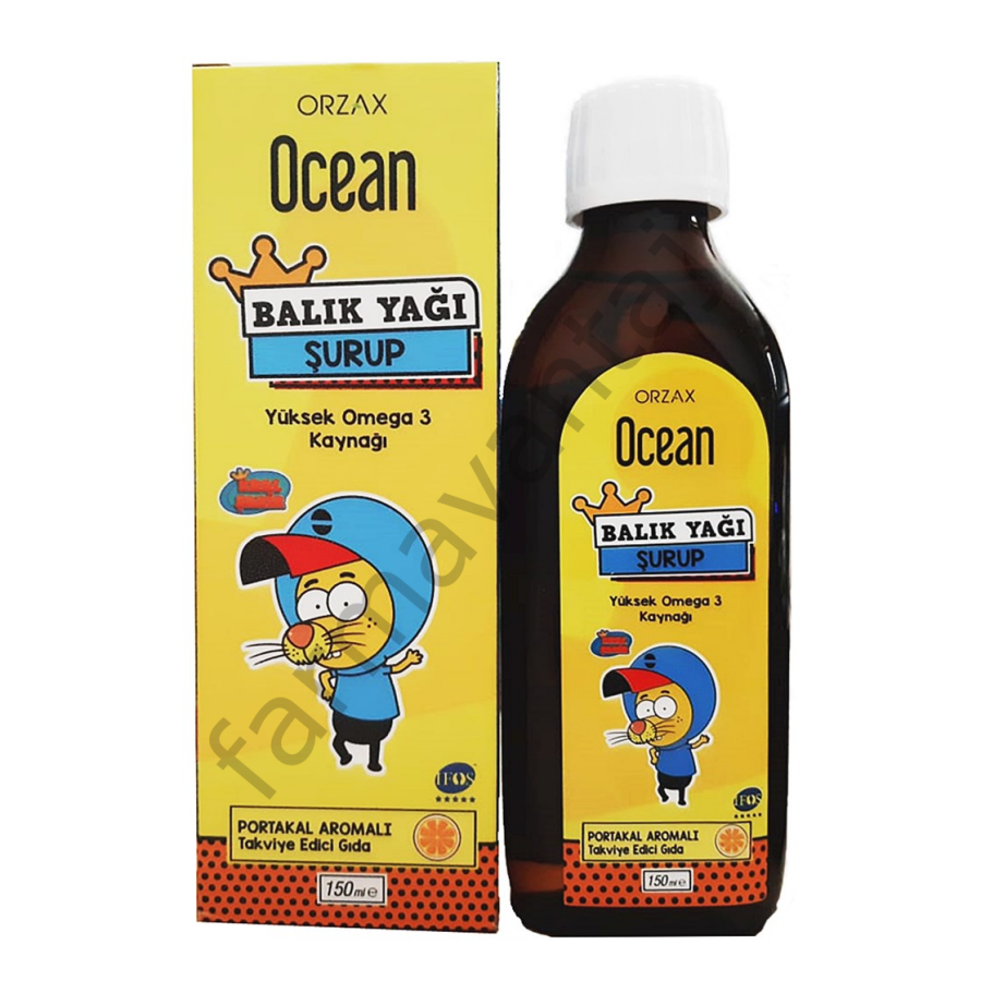 Omega 3 Balık Yağı Portakal Aromalı Şurup 150 ml - 1