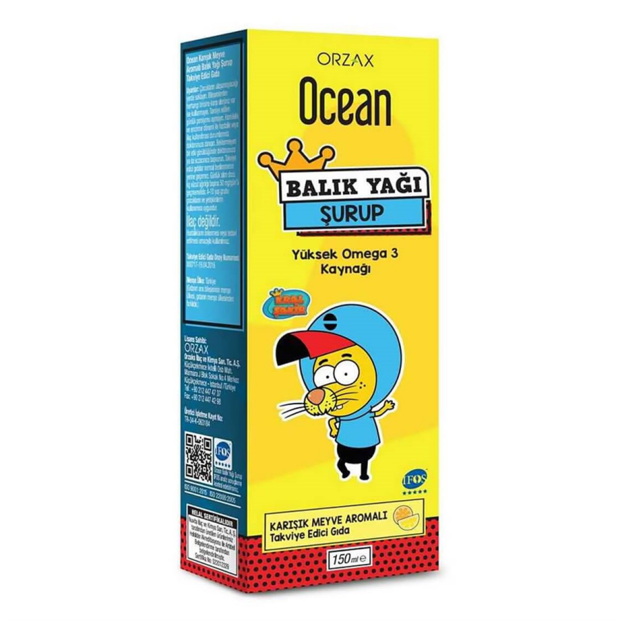 Omega3 Şurup 150 ml - Karışık Meyve Aromalı - 1