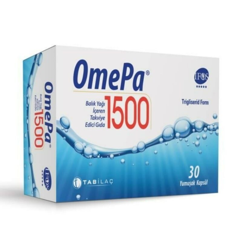 Omepa 1500 Balık Yağı İçeren Takviye Edici Gıda 30 Yumuşak Kapsül - 1