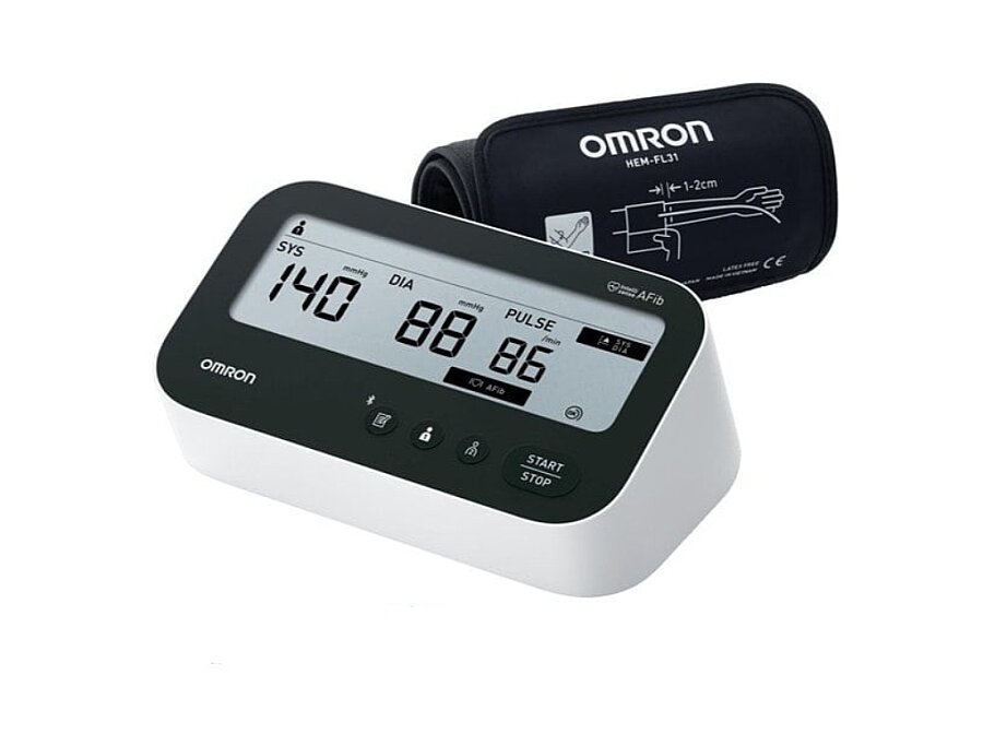 Omron M4 Connect AFib HEM-7196T1FLE Dijital Koldan Ölçer Hafızalı Tansiyon Aleti - 1