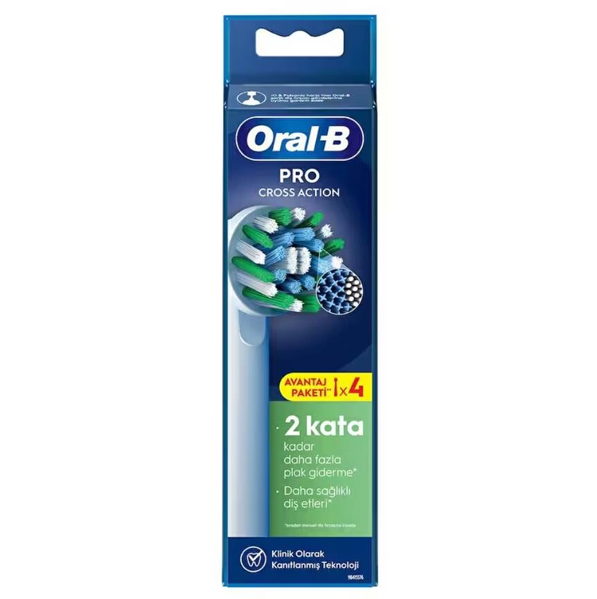 Oral-B Cross Action Diş Fırçası Yedek Başlığı 4 Adet - 1