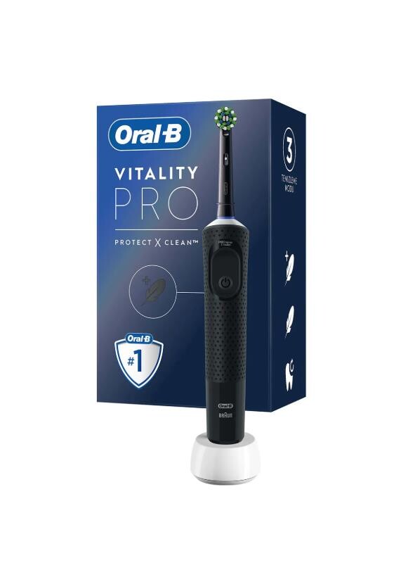 ORAL B D103 Vitality Pro Cross Action Şarjlı Diş Fırçası Siyah - 1