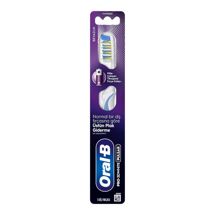 Oral-B Pro-3DW Pulsar Beyazlık Diş Fırçası Yumuşak - 1
