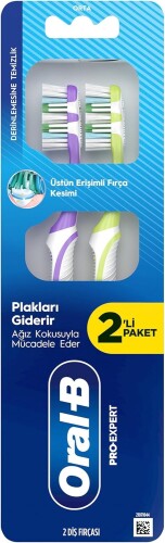 Oral-B Pro-Expert Derinlemesine Temizlik Diş Fırçası Orta 1+1 - Oral-B