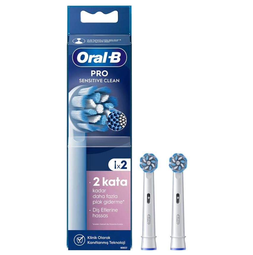 Oral-B Pro Sensitive Clean X-Filament Şarjlı Diş Fırçası Yedek Başlığı 2 Adet - 1