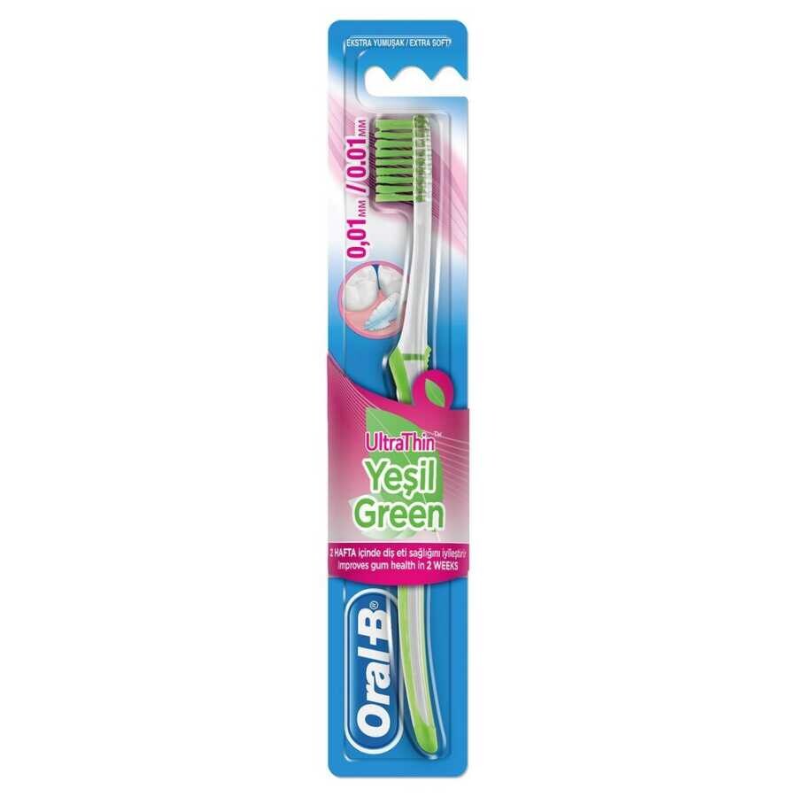 Oral-B Ultra Thin Green Extra Soft Diş Fırçası - 1