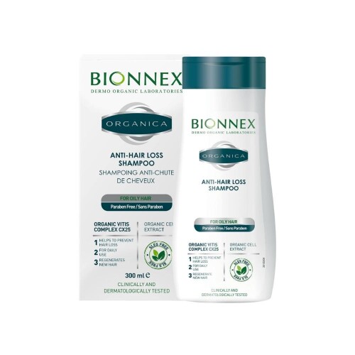 Organica Yağlı Saçlar İçin Saç Dökülmesi Karşıtı Şampuan 300ml - Bionnex