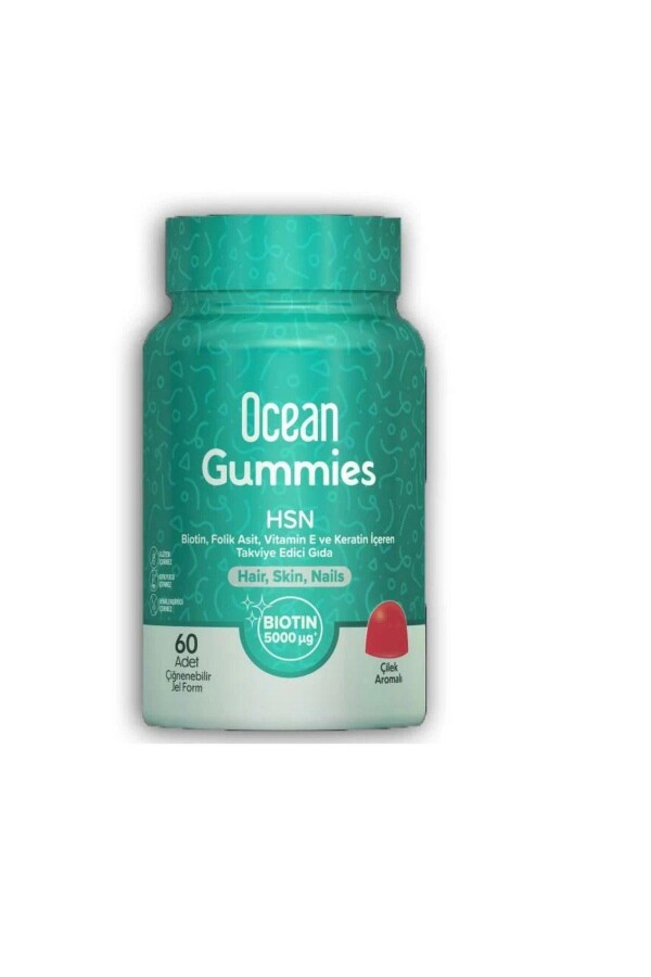Orzax Ocean Gummies HSN Takviye Edici Gıda 60 Adet Çiğnenebilir Jel Form - 1