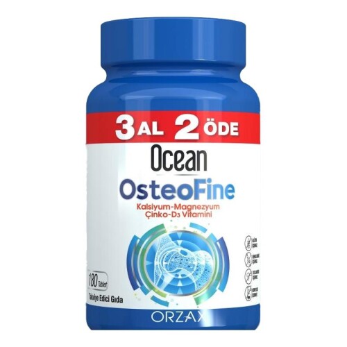 Orzax Ocean Osteofine 180 Tablet 3 Al 2 Öde - Orzax
