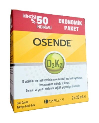 Osende D3K2 Damla 2.si %50 İndirimli - Tab İlaç
