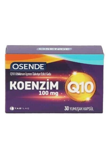 Osende Koenzim 100mg Q10 30 Yumuşak Kapsül 