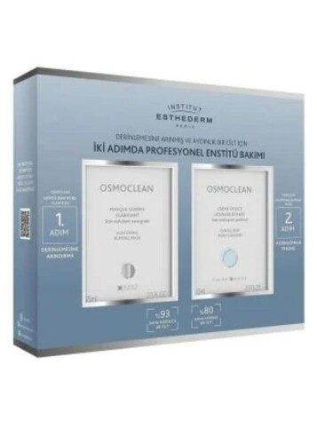 Osmoclean Gentle Deep Pore Cleanser 75ml + Lightening Buffing Mask 75 Ml Kofre - Esthederm