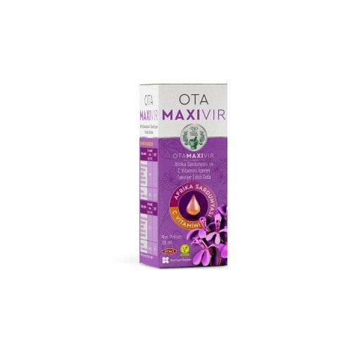 OtaMaxivir C Vitamini ve Afrika Sardunyası İçeren Takviye Edici Gıda 20 ml - Otacı