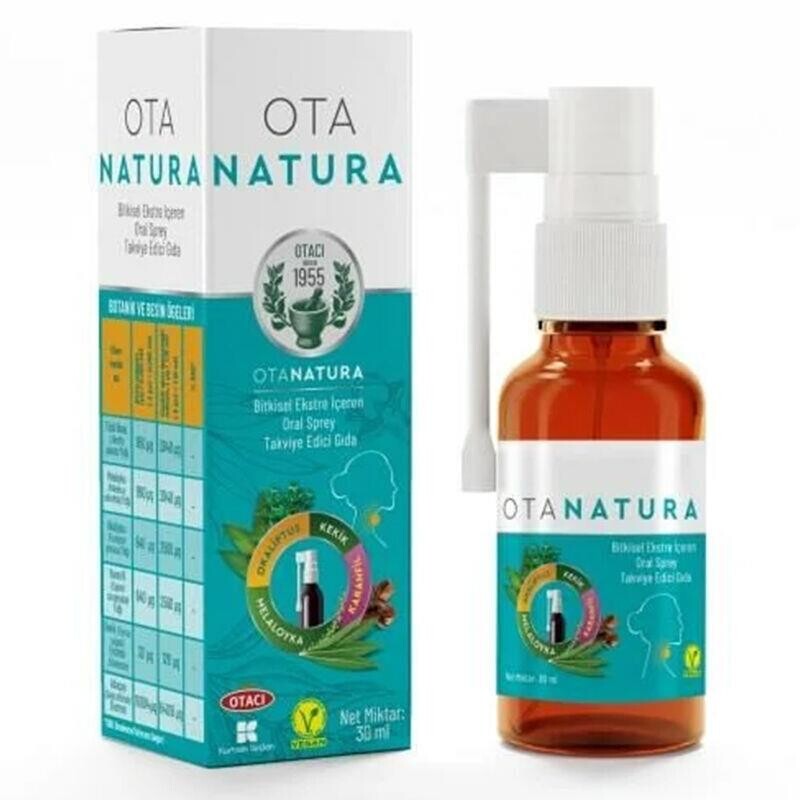 Otanatura Bitkisel Ekstre İçeren Oral Sprey Takviye Edici Gıda 30 Ml Şişe - 1