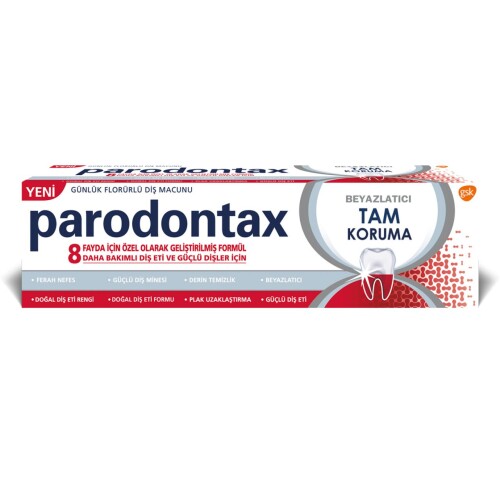 Paradontax Beyazlatıcı Tam Koruma Diş Macunu 75 ml - Parodontax