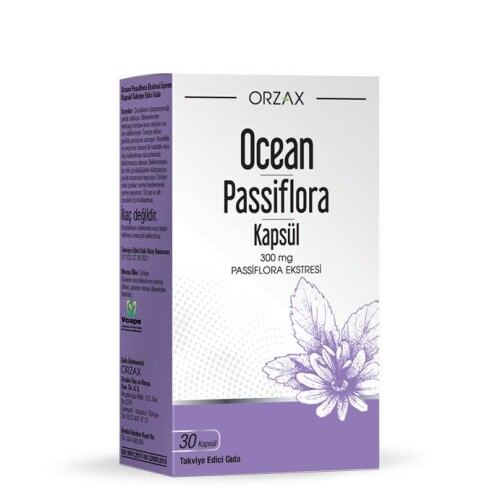 Passiflora Takviye Edici Gıda 300 mg 30 Kapsül - Orzax