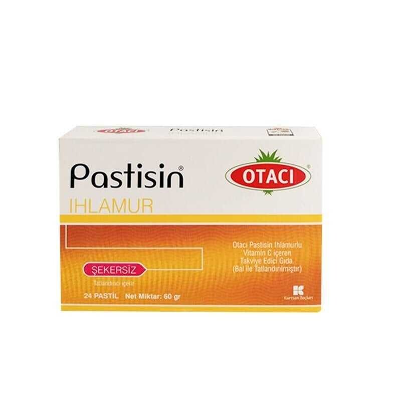 Pastisin Ihlamurlu Vitamin C İçeren Takviye Edici Gıda 24 Pastil (Bal ile tatlandırılmıştır) - 1