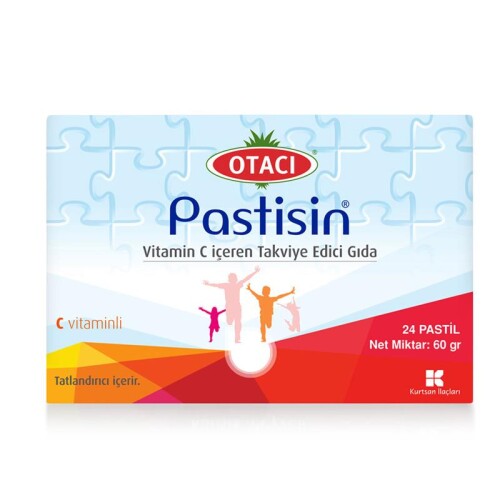 Pastisin Vitamin C İçeren Takviye Edici Gıda 24 Pastil - Otacı