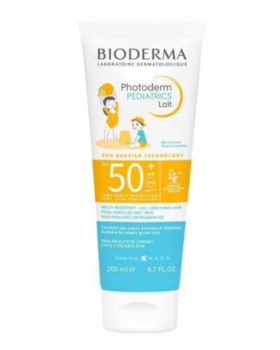 Photoderm Pediatrics Lait SPF50+ Çocuklar ve Bebekler İçin Güneş Koruyucu Süt 200 ml - 1