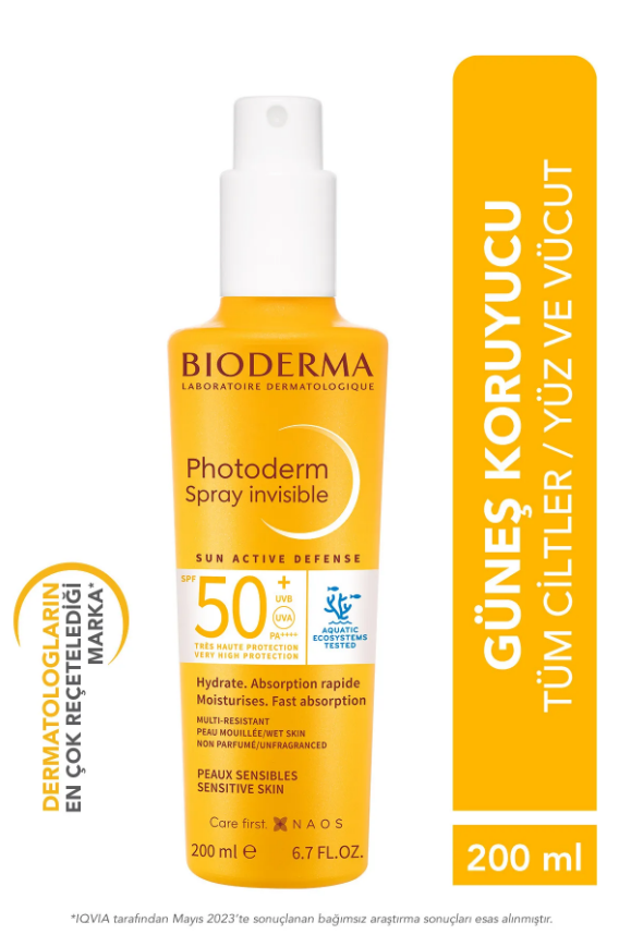 Photoderm Spray SPF50+ Güneş Koruyucu Sprey 200 ml - 2