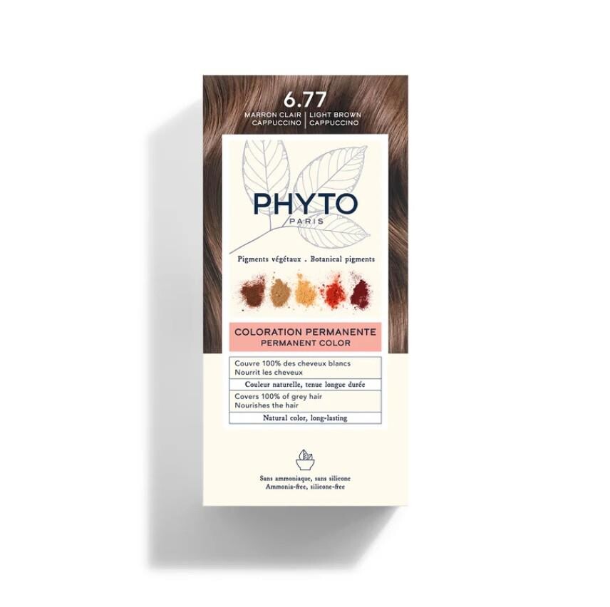 Phyto Color Bitkisel Saç Boyası - 6.77 Cappuccino Kahve - 1