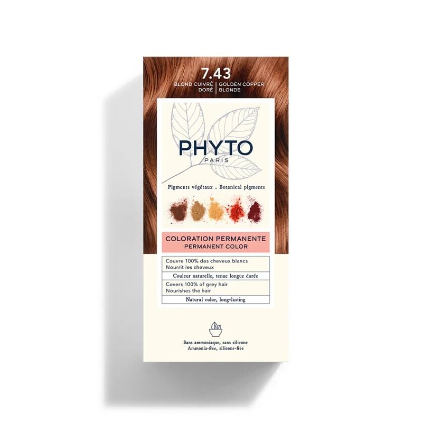 Phyto Color Bitkisel Saç Boyası 7.43 - Kumral Bakır Dore - 1