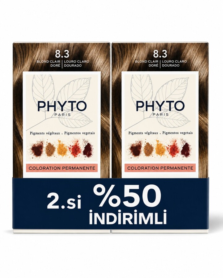 Phyto Color Bitkisel Saç Boyası 8.3 Sarı Dore 2.Si %50 İndirimli - 1