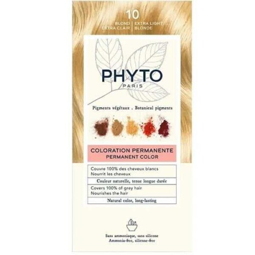 Phyto Phytocolor Bitkisel Saç Boyası 10 - Çok Açık Sarı Yeni Formül - Phyto
