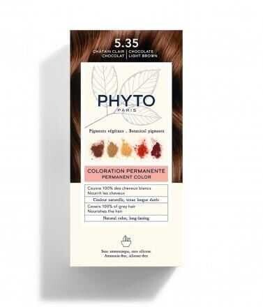Phyto Phytocolor Bitkisel Saç Boyası 5.35 - Açık Kestane Dore Akaju Yeni Formül - Phyto