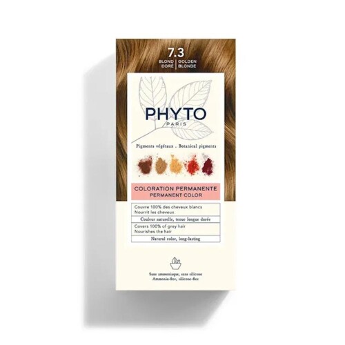 Phyto Phytocolor Bitkisel Saç Boyası 7.3 - Kumral Dore Yeni Formül - Phyto