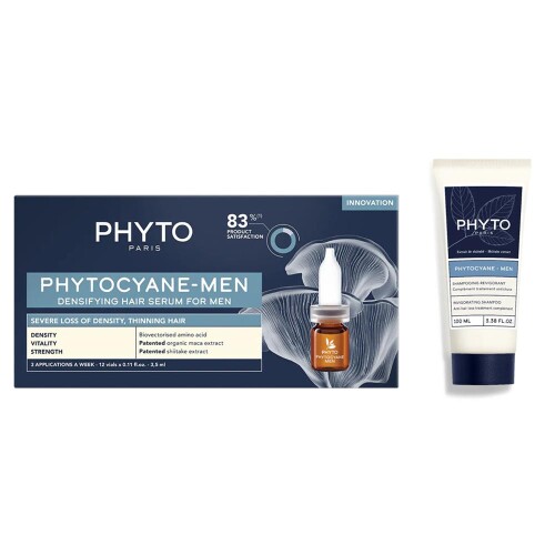 Phyto Phytocyane Erkek Tipi Dökülme Serum Ve Şampuan 100 Ml Set - Phyto