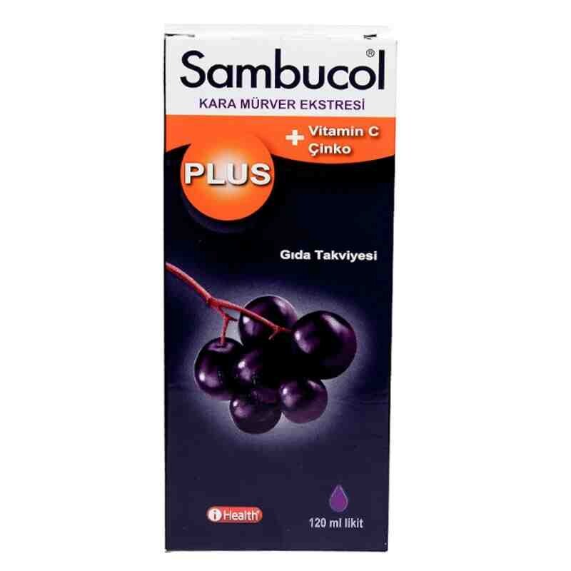 Plus Kara Mürver C Vitamini ve Çinko İçeren Takviye Edici Gıda 120 ml - 1