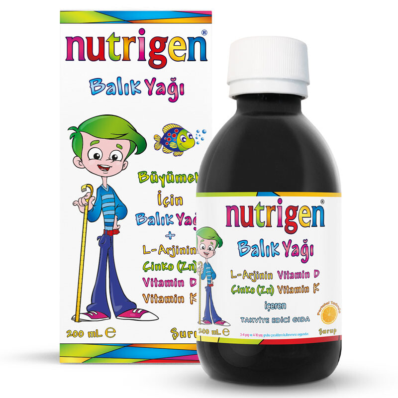 Portakal Aromalı Balık Yağı Şurubu 200 ml - 1