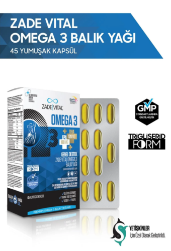 Premium Omega 3 Genel Destek Balık Yağı 45 Yumuşak Kapsül - 3