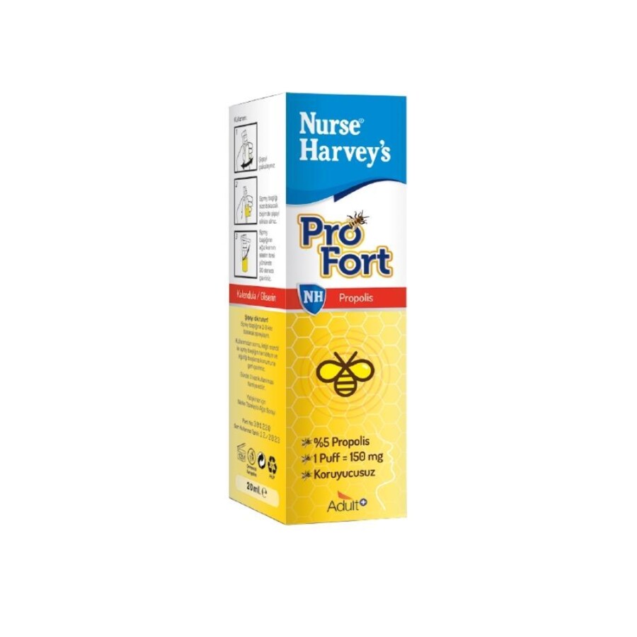 Pro Fort Propolis, Calendula Ve Gliserin İçeren Takviye Edici Gıda 20ml - 1