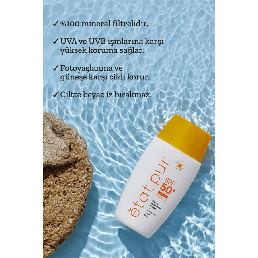 Etat Pur Protective Mineral Fluid SPF50+ Güneş Kremi 40 ml - 3