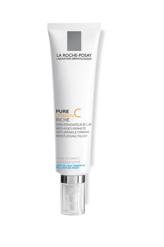 Pure Vitamin C Riche Kuru Ciltler için Işıltı Veren Yaşlanma Karşıtı Krem 40 ml - La Roche Posay