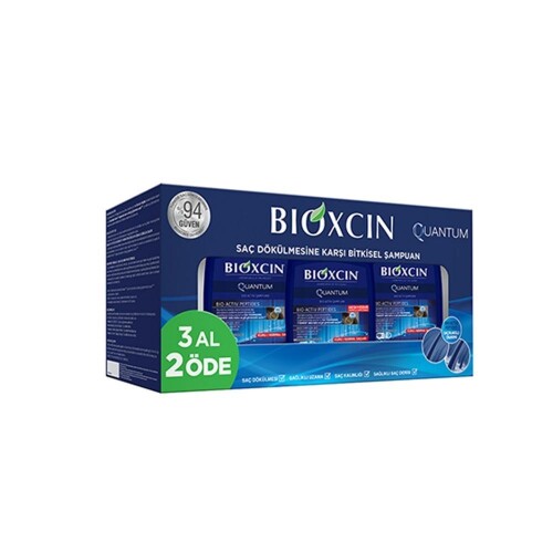 Quantum Şampuan Normal ve Kuru Saçlar için Şampuan 3 x 300 ml - Bioxcin