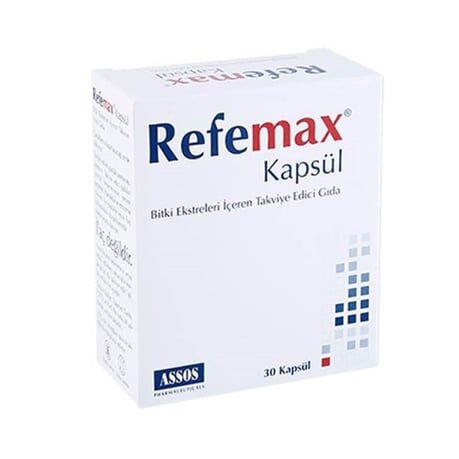 Refemax Kapsül Bitki Ekstreleri ve Vitamin E İçeren Takviye Edici Gıda 30 Kapsül - Assos
