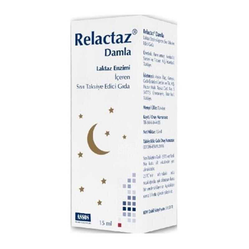 Relactaz Laktaz Enzimi içeren Damla 15 ml - 1