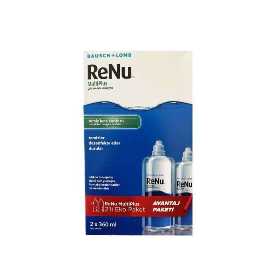 Renu Multiplus Çok Amaçlı Solüsyon Eko Paket 2X360ml - 1