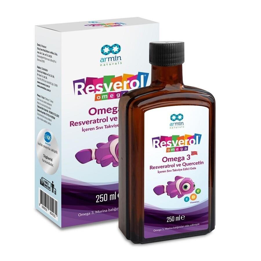 Resveratrol ve Quercetin İçeren Sıvı Takviye Edici Gıda 250 ml - 1